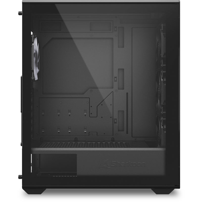 Load image into Gallery viewer, Sharkoon vk4 rainbow midi tower behuizing (zwart | 2x usb-a | rgb | tempered glass)
