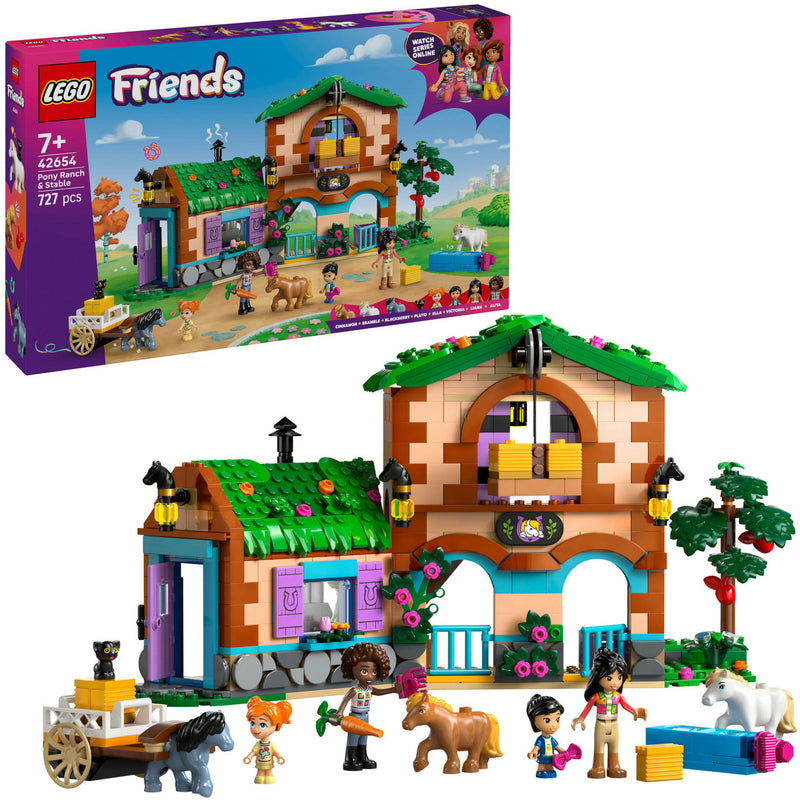 Load image into Gallery viewer, Lego friends - ponyboerderij en stal constructiespeelgoed (42654)
