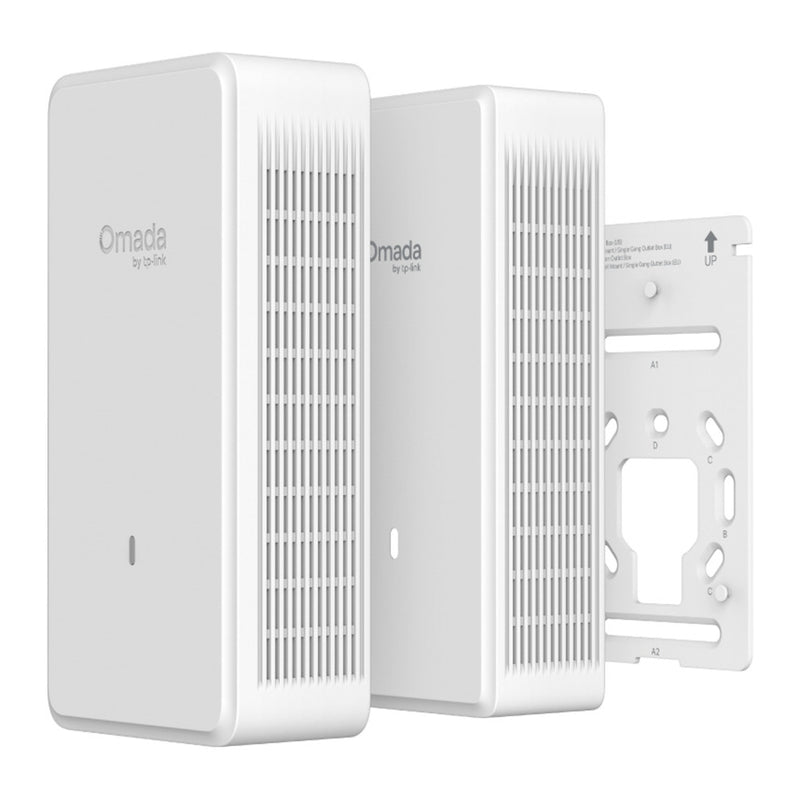 Afbeelding laden in galerijviewer, Tp-link omada eap775-wall be9300 wifi 7 access point (wit, mesh, 6-stream tri-band, poe)
