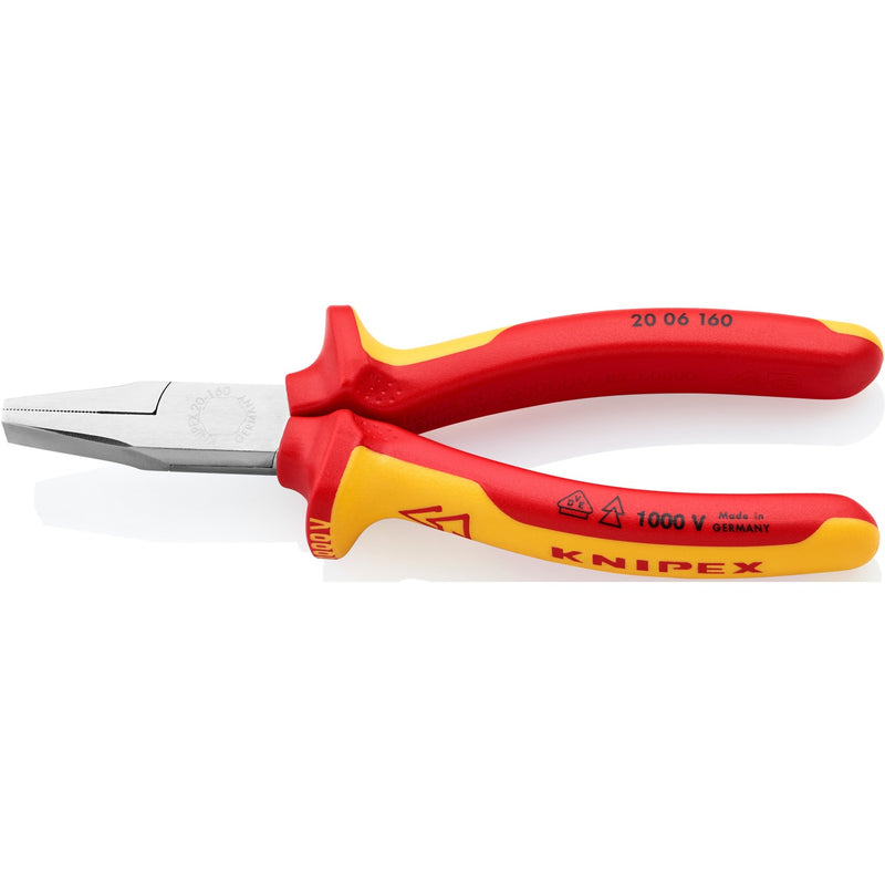 Load image into Gallery viewer, Knipex platbuigtang 20 06 160 vde grijptang (rood geel, lengte 160mm)
