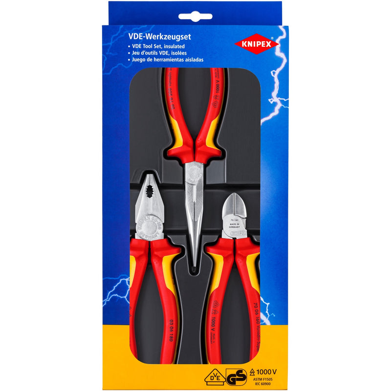 Load image into Gallery viewer, Knipex elektro-set 002012 tangenset (3-delig)
