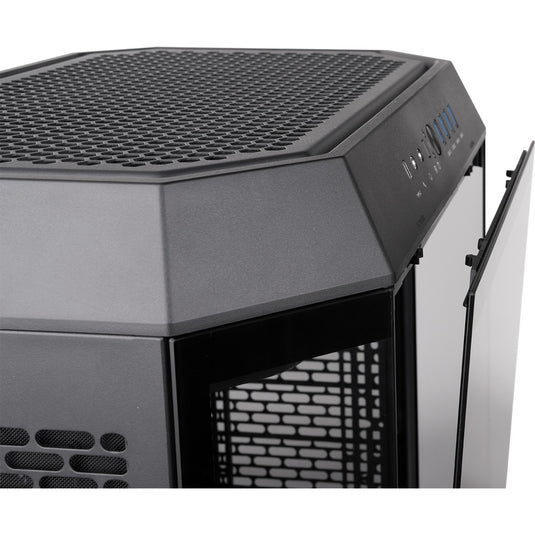 Thermaltake the tower 600 midi tower behuizing (zwart | 4x usb-a | 1x usb-c | tempered glass)