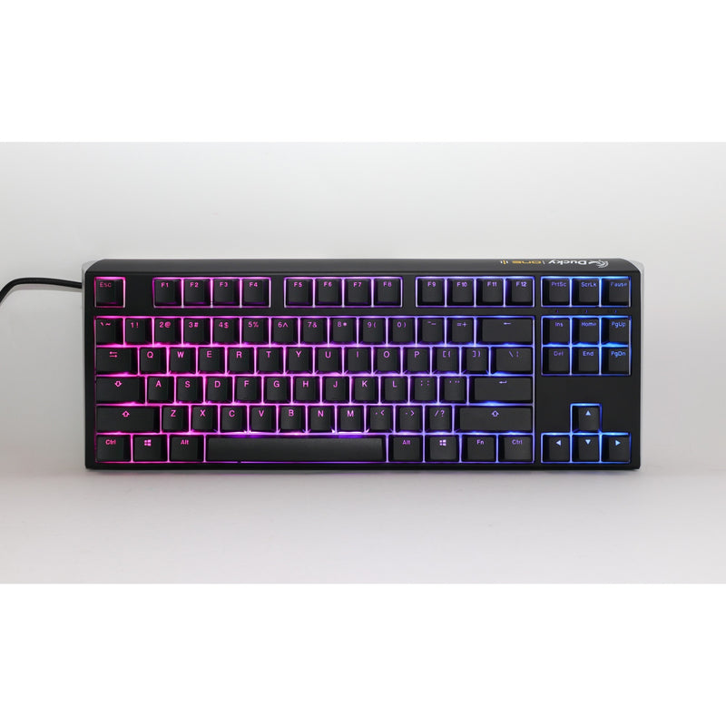 Load image into Gallery viewer, Ducky one 3 classic tkl rgb mechanisch toetsenbord (zwart, us lay-out (qwerty), cherry mx speed silver, 80% (tkl), rgb leds, double-shot pbt, hot-swappable, quack mechanics)
