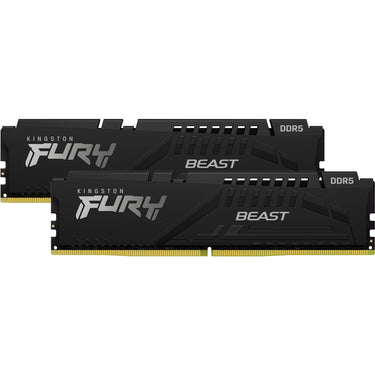 Kingston fury beast 16 gb ddr5-5200 (2x 8 gb) werkgeheugen (zwart, kf552c40bbk2-16, xmp 3.0)