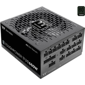 Thermaltake toughpower tf3 modulaire 1650 watt voeding (zwart, 2x 12v-2x6, 9x pcie)