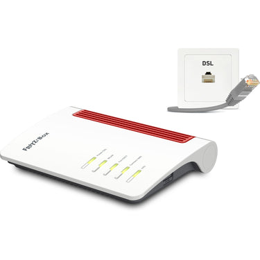 Fritz! box 7530 ax international router (wit rood, mesh wi-fi)