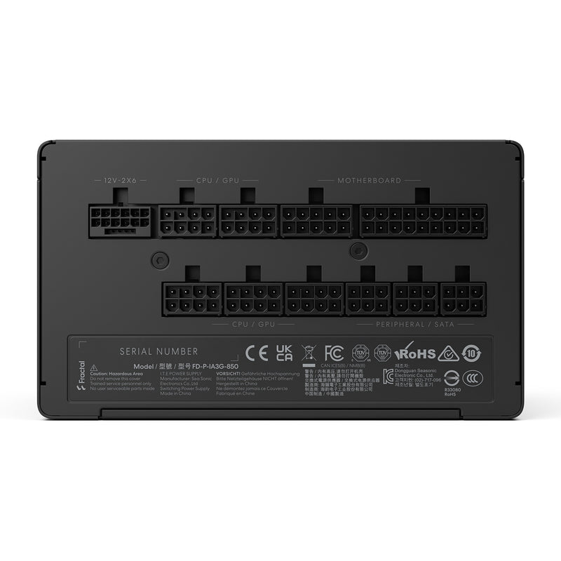 Cargue la imagen en el visor de la galería, Fractal design ion gold 3 modulaire 850 watt voeding (zwart, 1x 12v-2x6, 3x pcie)
