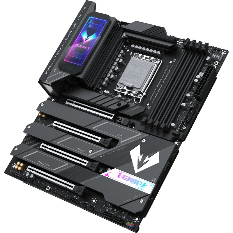 Laden Sie das Bild in Galerie -Viewer, Maxsun ms-icraft z890 pacific socket 1851 moederbord (zwart, raid, 2.5 gb-lan, wlan, bt, sound, atx)
