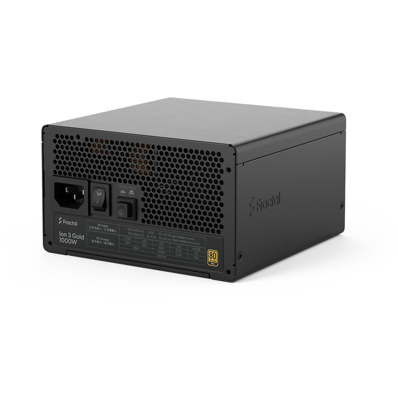Cargue la imagen en el visor de la galería, Fractal design ion gold 3 modulaire 1000 watt voeding (zwart, 1x 12v-2x6, 3x pcie)
