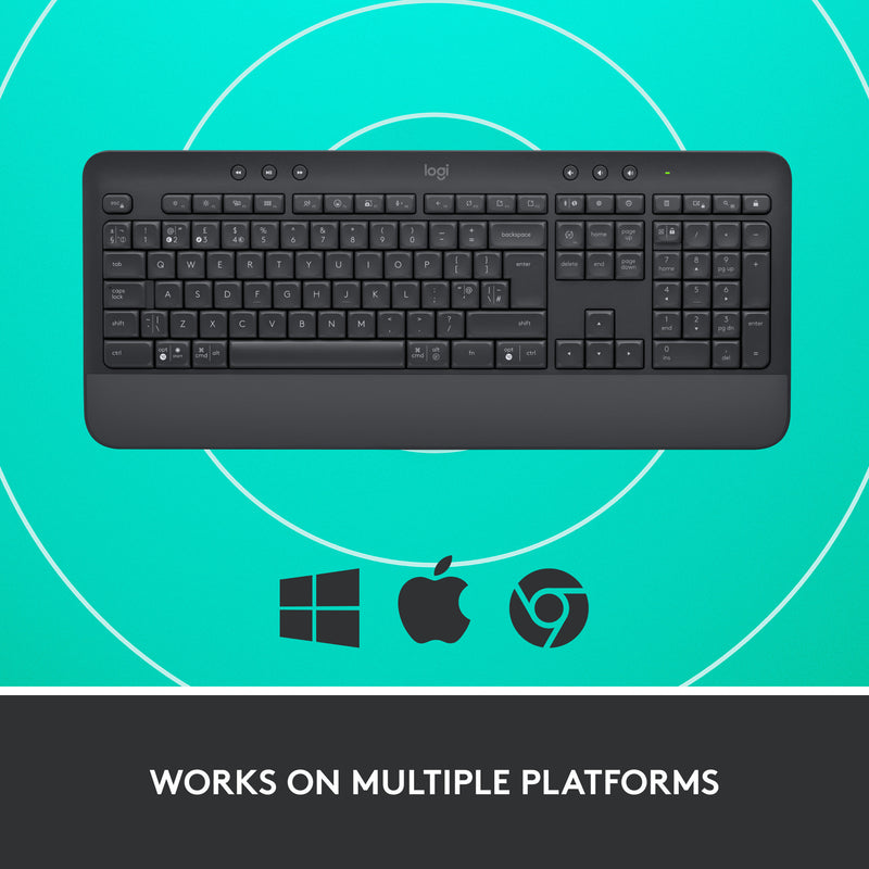ギャラリービューアに画像をロードする, Logitech signature k650 wireless comfort toetsenbord (grafiet, us-international lay-out (qwerty), 100%)
