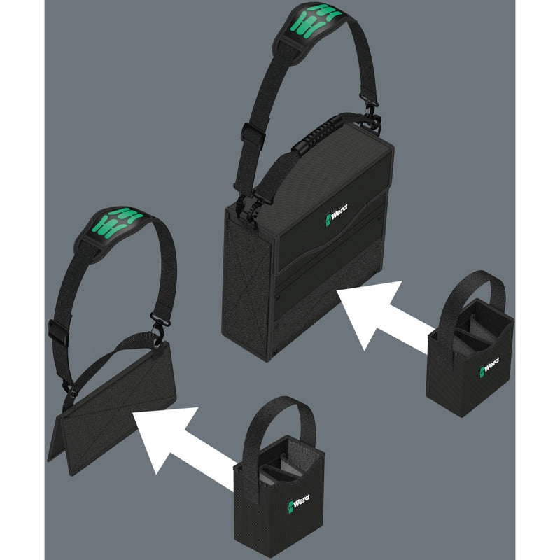 Chargez l'image dans la visionneuse de la galerie, Wera 2go 4 gereedschapsdraagtas (zwart)
