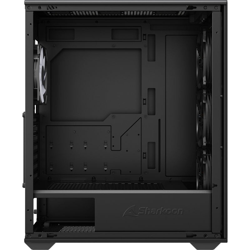 Load image into Gallery viewer, Sharkoon vk2 rgb midi tower behuizing (zwart | 2x usb-a | rgb | tempered glass)
