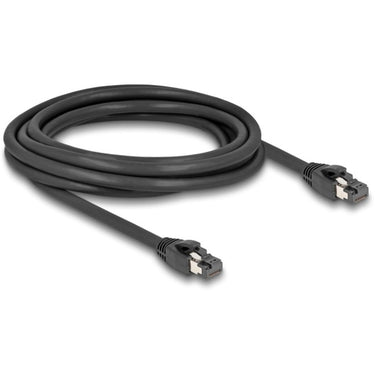 Delock netwerkkabel s ftp, rj-45 met cat.8.1 (zwart, 3 meter)