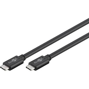 Goobay sync charge super speed usb-c kabel (zwart, 2 meter)