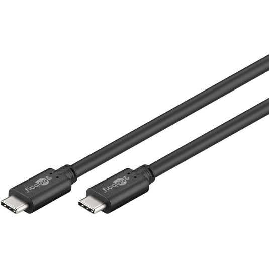 Goobay sync charge super speed usb-c kabel (zwart, 2 meter)