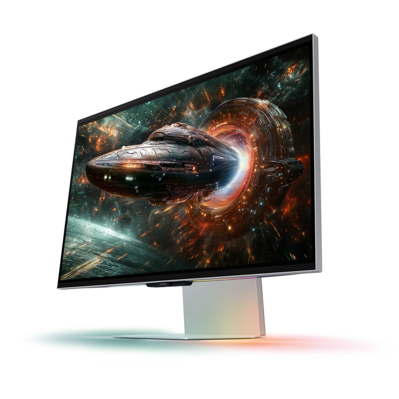 Chargez l'image dans la visionneuse de la galerie, Samsung odyssey 3d g90xf 27 4k uhd gaming monitor (zilver, 2x hdmi, displayport, 2x usb-a, usb-b, 165 hz)
