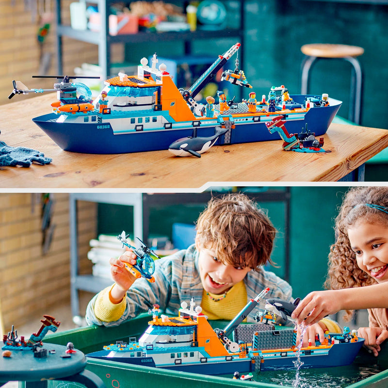 Chargez l'image dans la visionneuse de la galerie, Lego city - poolonderzoeksschip constructiespeelgoed (60368)
