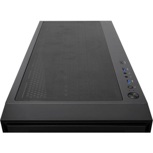 Chieftec night hunter midi tower behuizing (zwart | 2x usb-a | 1x usb-c | tempered glass)