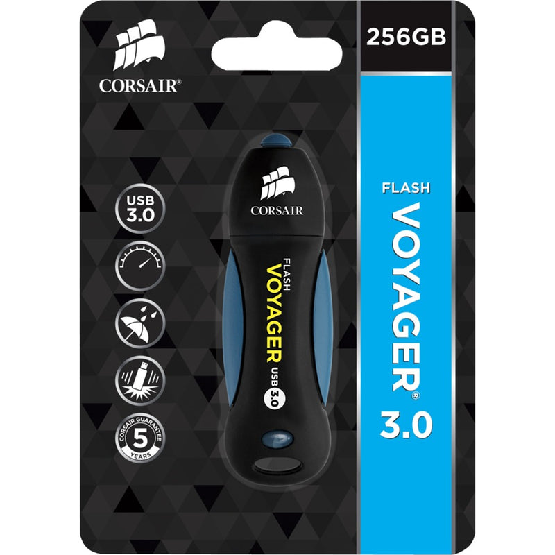 Load image into Gallery viewer, Corsair flash voyager usb 3.0 256 gb usb-stick (zwart blauw, cmfvy3a-256gb)
