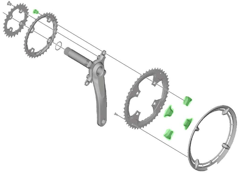 Load image into Gallery viewer, Shimano xt chainring bolts for fc-t8000 (4 pieces)

