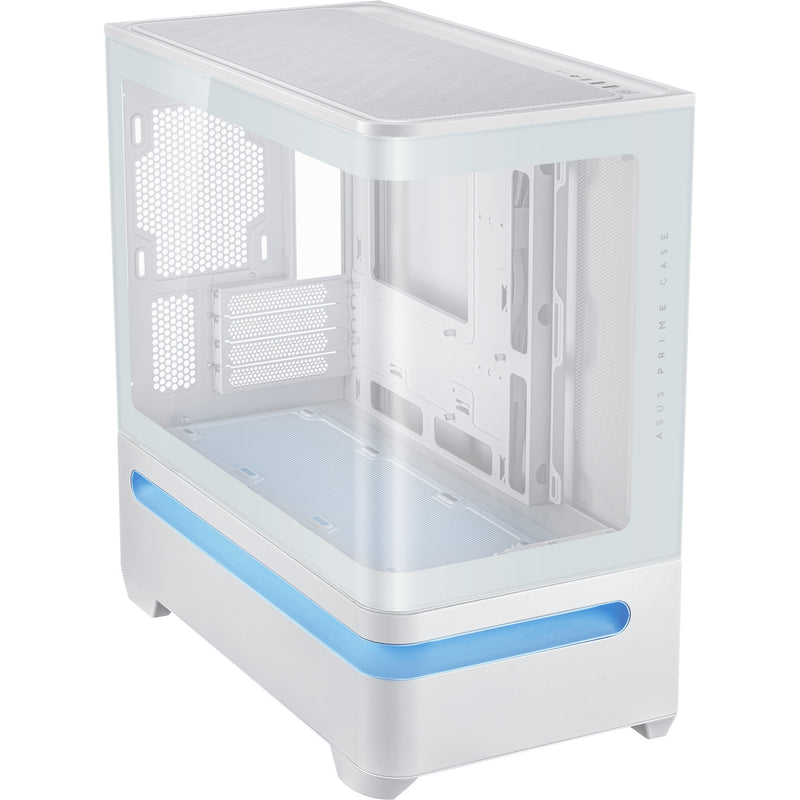 Cargue la imagen en el visor de la galería, Asus prime ap202 midi tower behuizing (wit | 2x usb-a | 1x usb-c | rgb | tempered glass)
