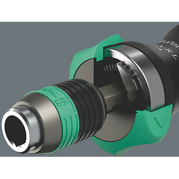 Load image into Gallery viewer, Wera 838 ra-r l bithandhouder met ratelfunctie, 1 4 schroevendraaier (zwart groen)
