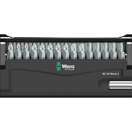 Wera bit-check 30 wood 2 bitset (30-delig)