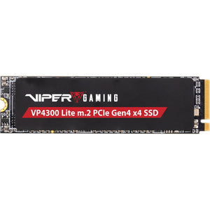 Patriot vp4300 lite 4 tb ssd (zwart, pcie 4.0 x4, nvme 2.0, m.2 2280)