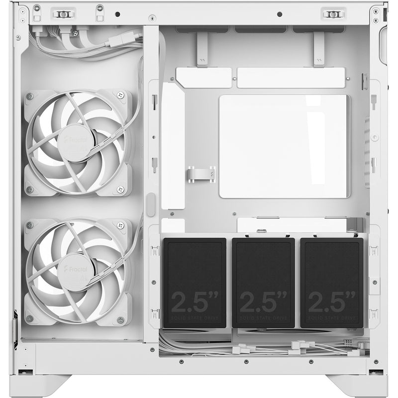 Laden Sie das Bild in Galerie -Viewer, Fractal design pop 2 vision rgb midi tower behuizing (wit | 1x usb-a | 1x usb-c | rgb | tempered glass)

