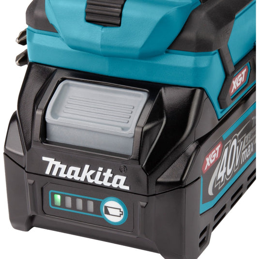 Makita 40 v max boor- schroefmachine xgt df001gd201 schroeftol (blauw zwart, mbox, oplader en 2 accu's (2,5 ah) inbegrepen)