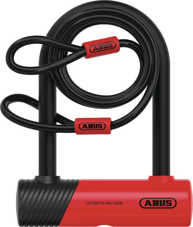 Load image into Gallery viewer, Abus ultimate 420k 150hb140 u-lock incl. cobra loop cable and ush bracket
