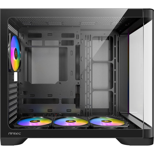 Antec c5 curve argb midi tower behuizing (zwart | 2x usb-a | 1x usb-c | tempered glass)
