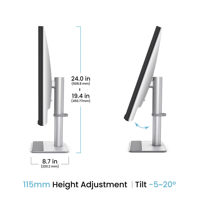 Chargez l'image dans la visionneuse de la galerie, Benq ma270up voor macbook 27 4k uhd monitor (zilver, hdmi, usb-a, usb-c, audio)
