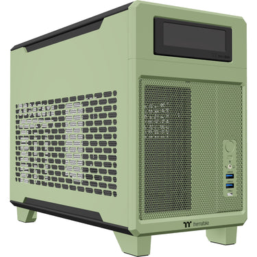 Thermaltake tr100 matcha green mini tower behuizing (lichtgroen | 2x usb-a | 1x usb-c)