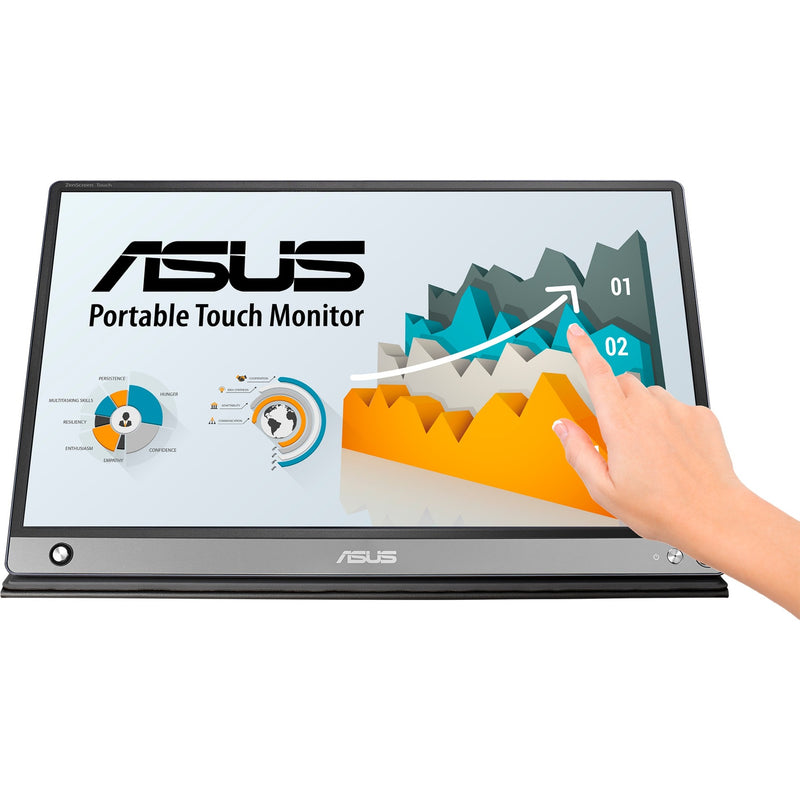 Load image into Gallery viewer, Asus zenscreen mb16amtr 15.6 touchscreen monitor (zwart, mini-hdmi, 2x usb-c)
