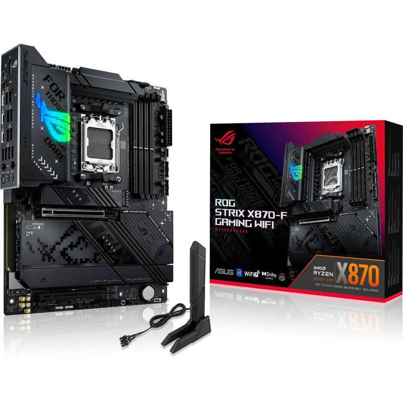 Load image into Gallery viewer, Asus rog strix x870-f gaming wifi socket am5 moederbord (2.5gb-lan, wi-fi 7, bt, sound, atx)
