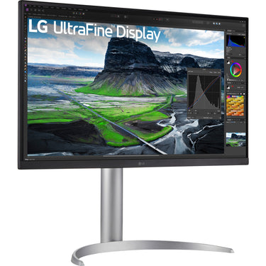 Lg ultrafine 27uq850v-w 27 4k uhd monitor (wit zilver, 2x hdmi, displayport, 2x usb-a, usb-b, usb-c)