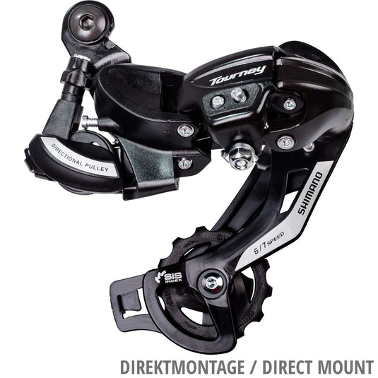 Shimano Achterderailleur 6 7-speed Tourney TY500 met haak (B-Type) zwart