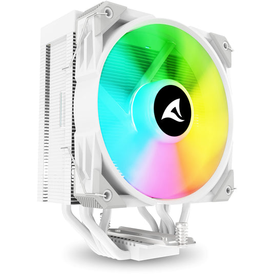 Sharkoon a50 rgb cpu-koeler (wit, 4-pins pwm fan-connector)