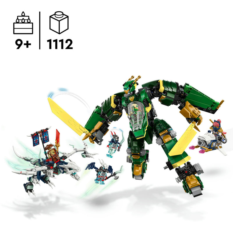 ギャラリービューアに画像をロードする, Lego ninjago - lloyds vliegtuigmecha constructiespeelgoed (71845)
