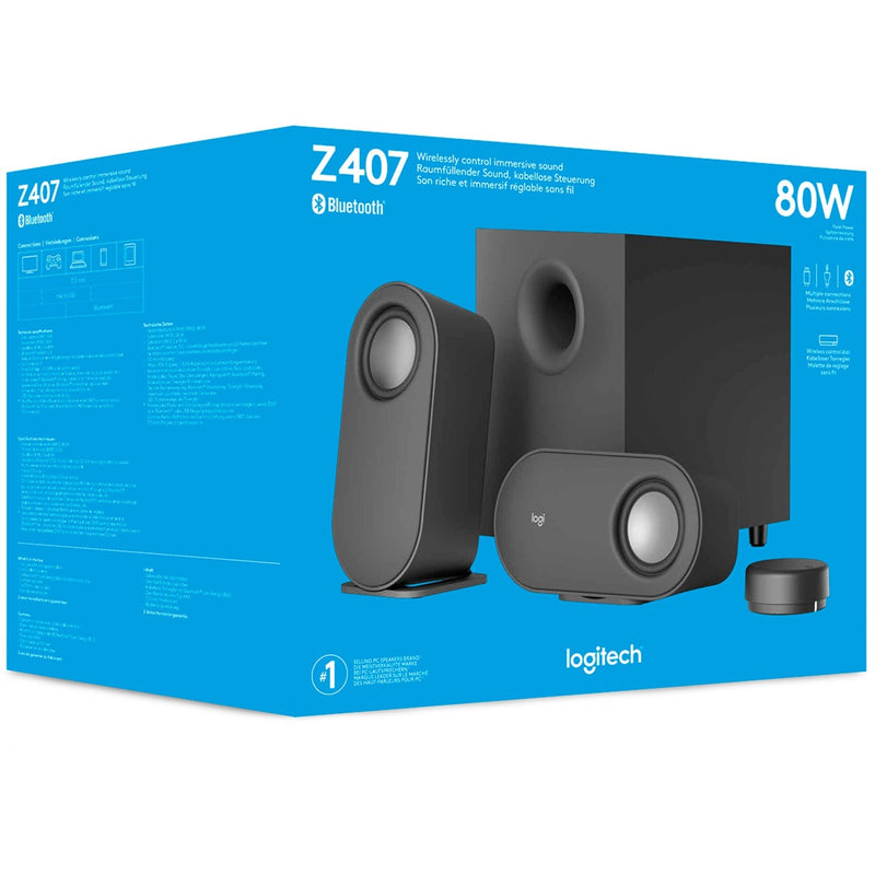Load image into Gallery viewer, Logitech z407 bluetooth pc-luidspreker (zwart, bluetooth)

