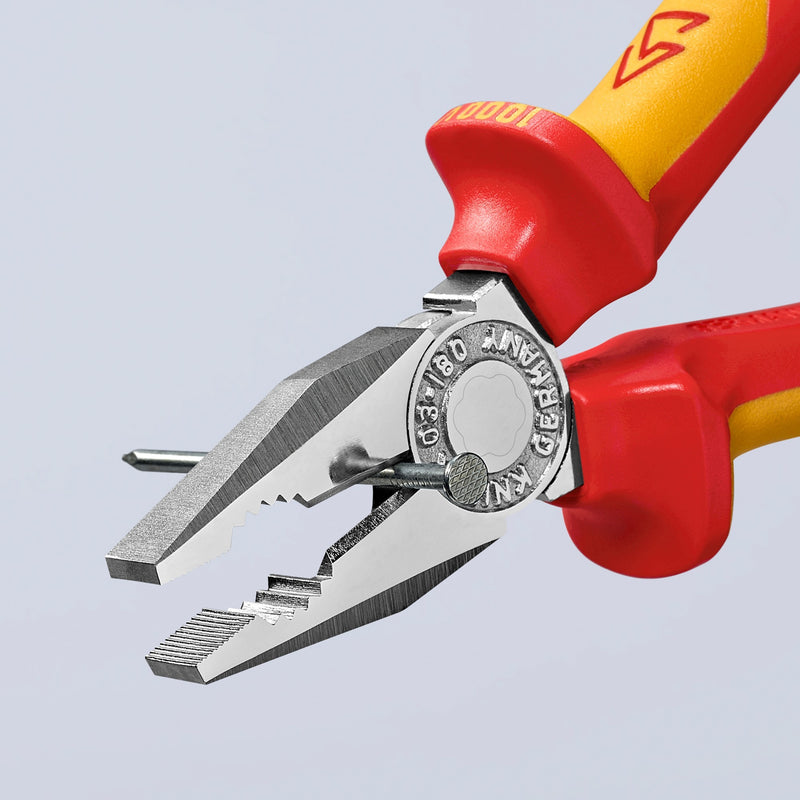 Load image into Gallery viewer, Knipex combitang 03 06 180 combinatietang (rood geel, vde-getest)
