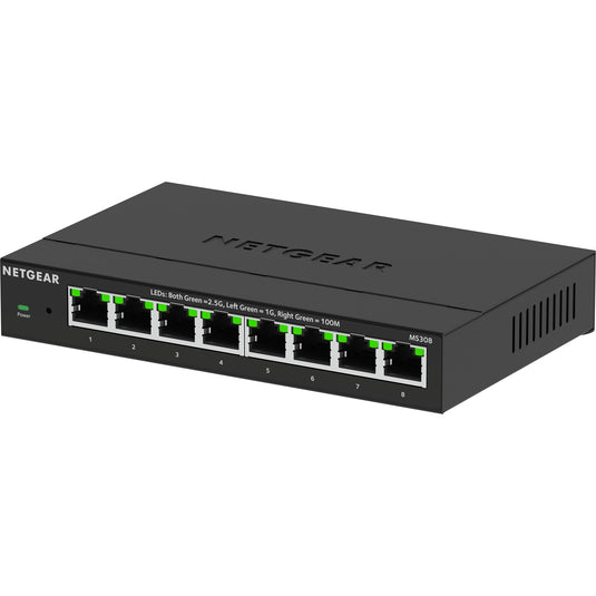 Netgear 8-port 2.5g multi-gigabit ethernet unmanaged switch (zwart, unmanaged)