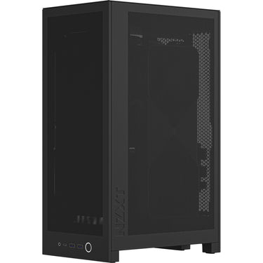 Nzxt h2 flow mini tower behuizing (zwart | 2x usb-a | 1x usb-c | tempered glass)
