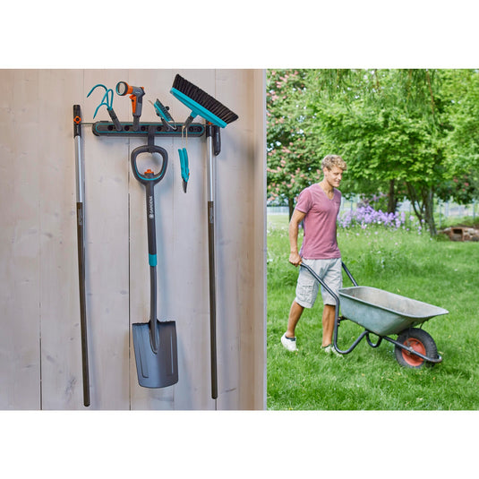 Gardena combisystem gereedschapsrek flex houder (donkergrijs turquoise)