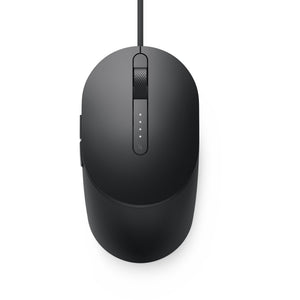 Dell laser wired mouse ms3220 (zwart, 3200 dpi)