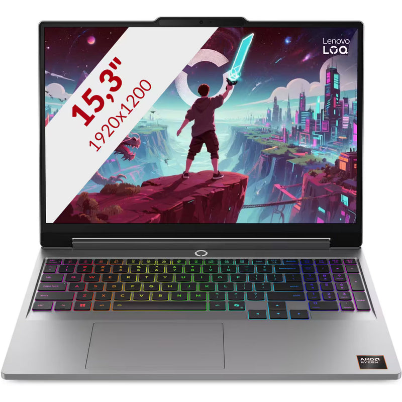 Load image into Gallery viewer, Lenovo loq 15ahp11 (83tn0005mh) 15.3 gaming laptop (grijs | r7 250 | rtx 5060 | 16 gb | 512 gb ssd)
