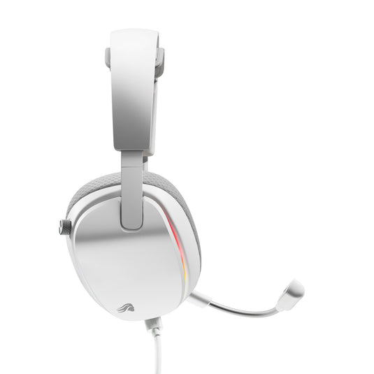 Glorious ghs eternal rgb - stereo rgb gamingheadset over-ear gaming headset (wit, pc, ps5, ps4, switch, usb-c)
