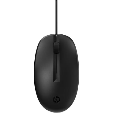 Hp 128 lasermuis met kabel (zwart, 1200 dpi)