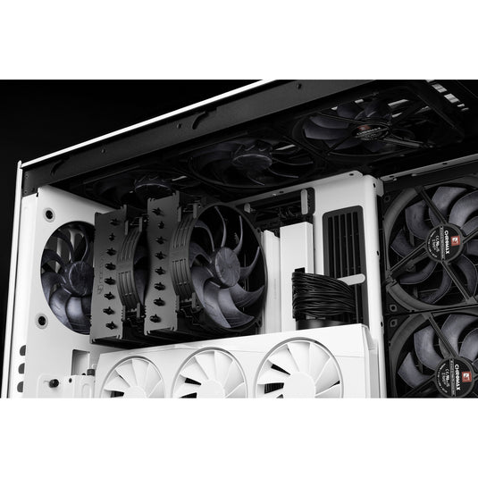 Noctua nf-a14x25r g2 pwm sx2-pp chromax.black case fans (zwart, 2 stuks, 140 x 140 x 25 mm)